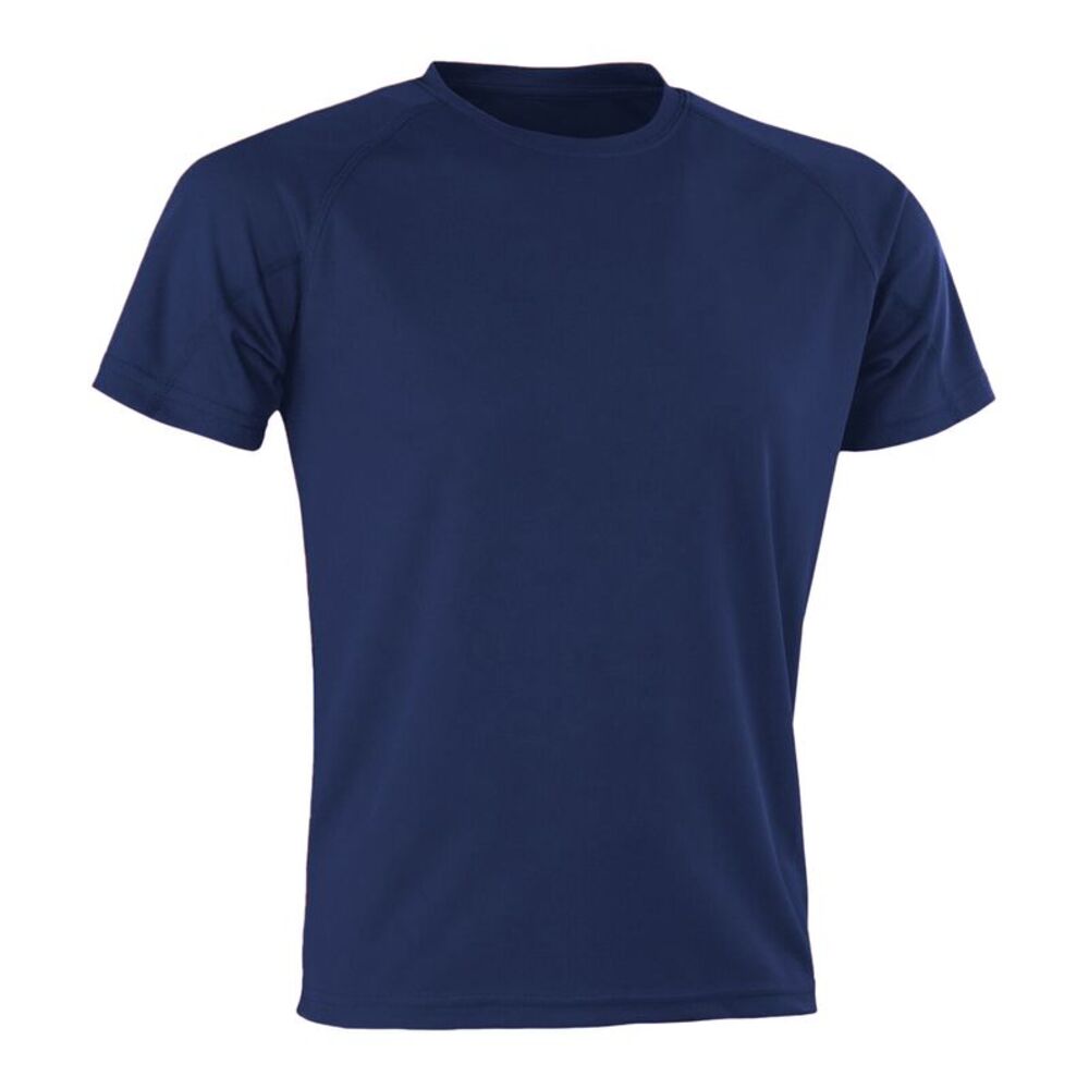 Spiro Mens Aircool T-Shirt / Navy